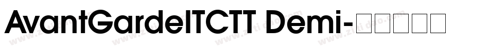 AvantGardeITCTT Demi字体转换